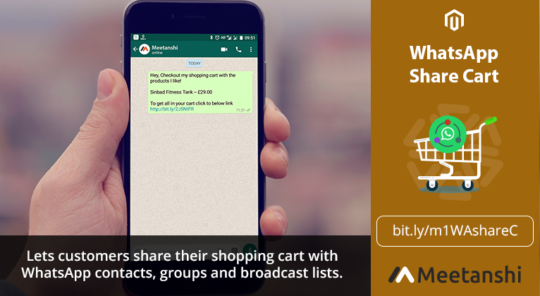 Magento WhatsApp Share cart